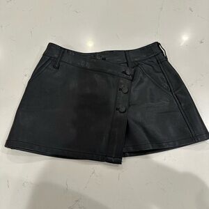 Free people leather skirt